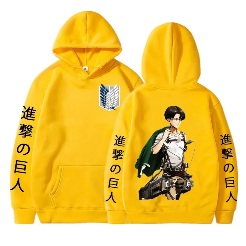 Attack on Titan Hoodie Levi Graphic Anime Hoodie