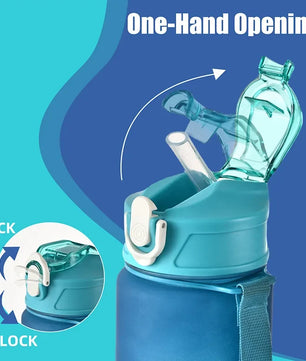 Pokemon Charizard Sports Water Bottle With Straw BPA-Free & Leakproof