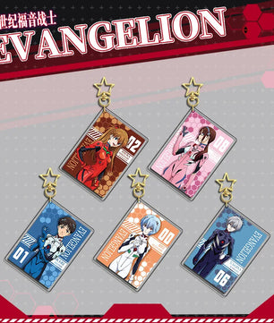 Evangelion Children 5-Piece Premium Keychain Accessory Set