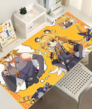 Zenless Zone Zero Ju Fufu Large Gaming Mouse Pad – Anime Desk Mat