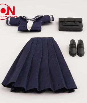 1/12 Scale Cute School Sailor Uniform Set For 6-Inch Action Figures