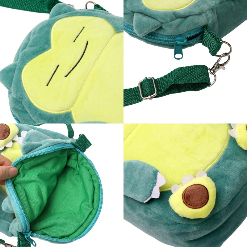 Pokemon Snorlax Plush Shoulder Bag – 20cm Soft Plush Anime Bag
