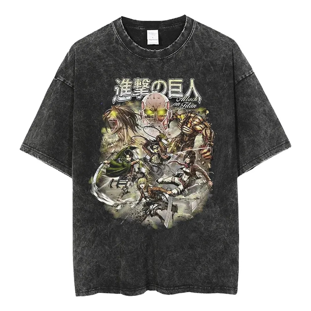 Attack On Titan Shirt Vintage Style Anime Shirt