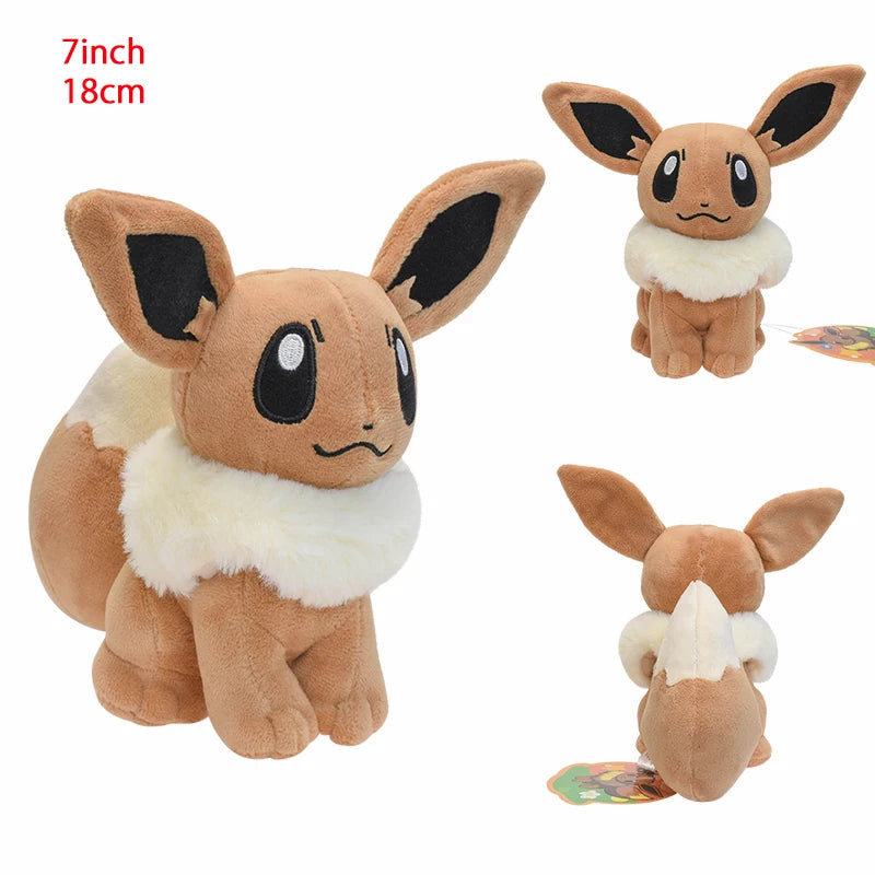 Pokemon Sitting Eevee Eeveelution Plush 7 Inch Anime Plush