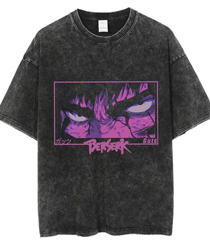 Berserk Guts Oversized Anime Graphic Cotton Shirt