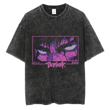 Berserk Guts Oversized Anime Graphic Cotton Shirt