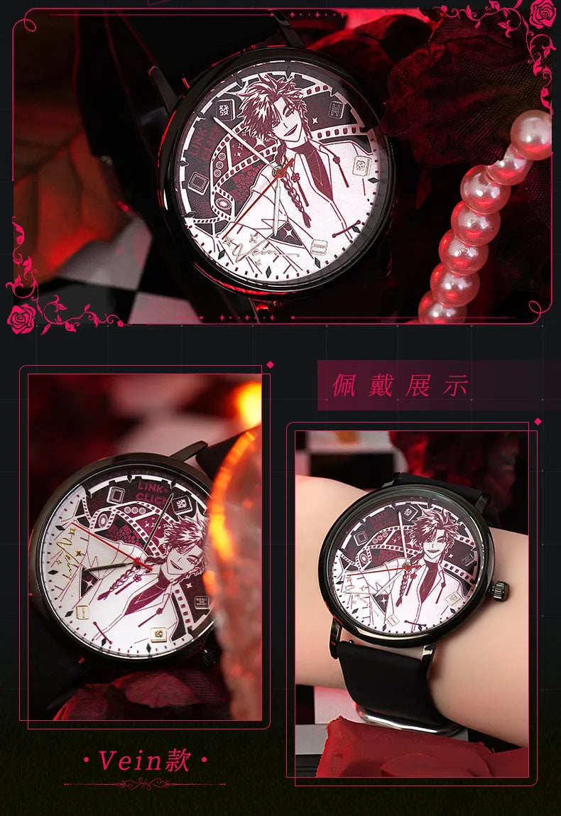 Link Click Vein, Xia Fei, Liu Xiao Slim Quartz Watch Anime Jewelry
