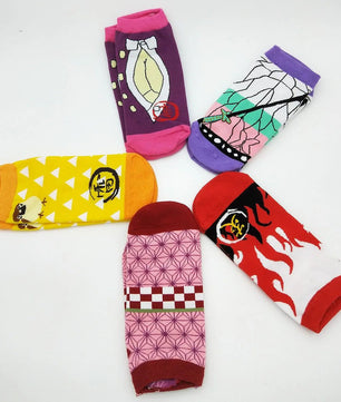 Demon Slayer Socks 5 Pairs Low Cut Anime Socks