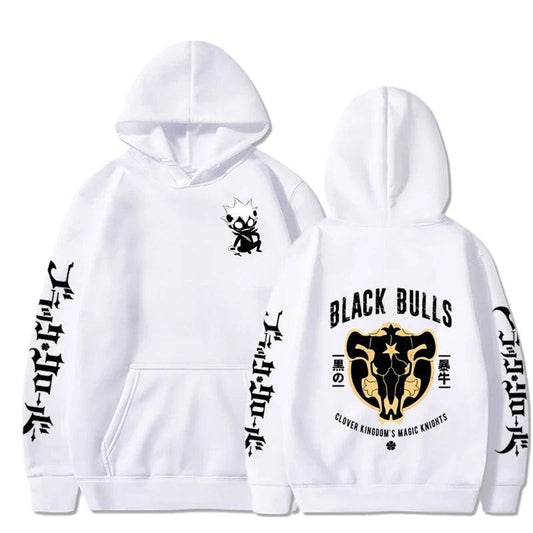 Black Clover Hoodie Black Bulls Soft Anime Hoodie Sweatshirt