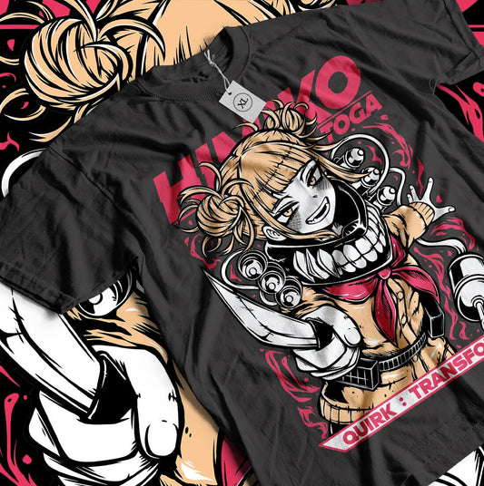 Himiko Toga Shirt - All Cotton Anime Graphic T-Shirt