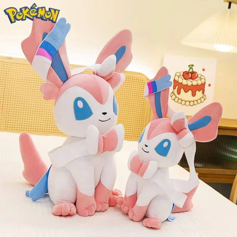 Pokemon Big Size Sylveon Plush Sitting Smile (25cm / 40cm / 55cm / 75cm)