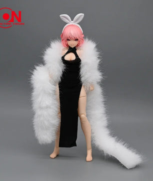 1/12 Scale Cheongsam Dress & Shawl For 6-Inch Female Action Figures