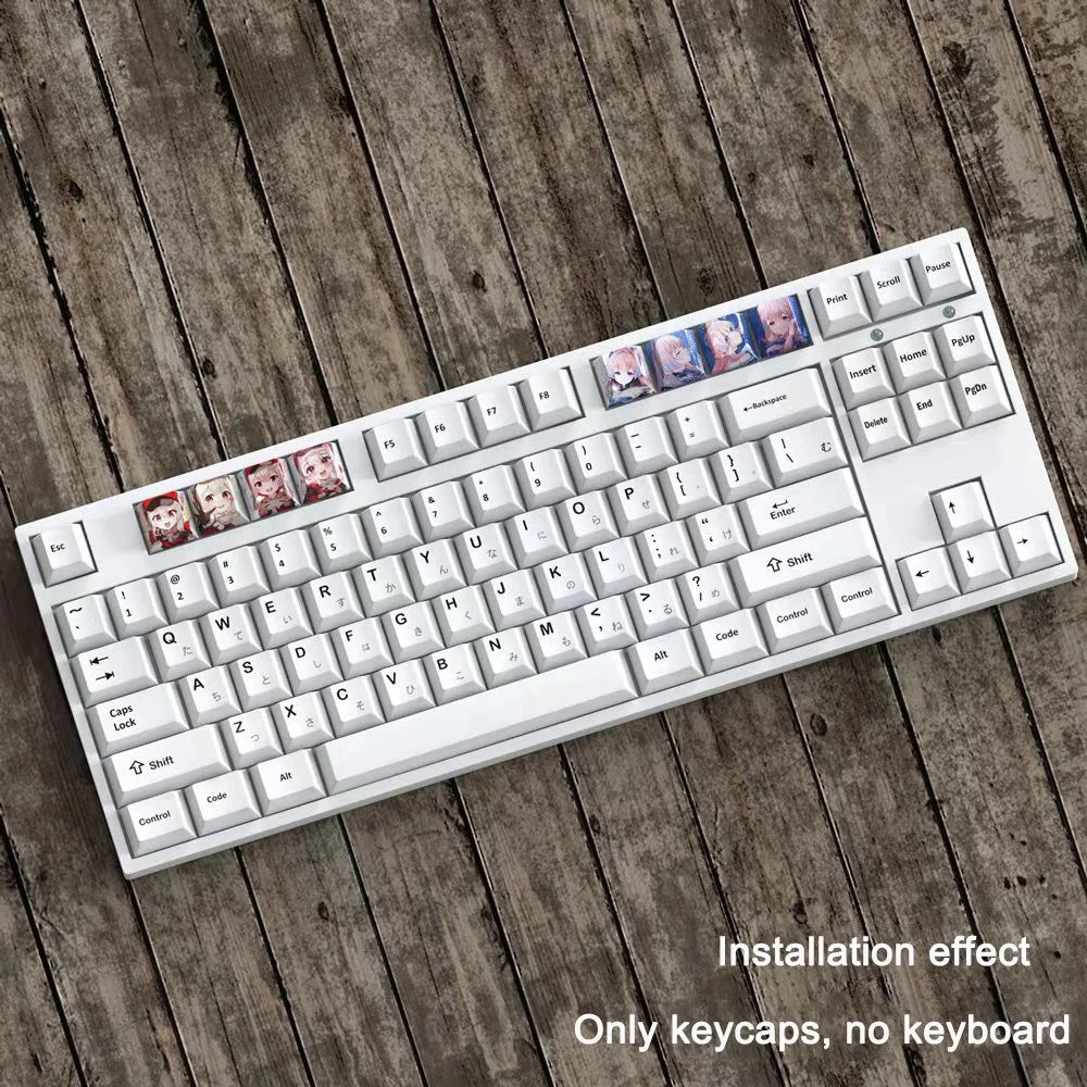 Genshin Impact Nahida Keycaps 4pc Sublimation R4 Cherry Profile