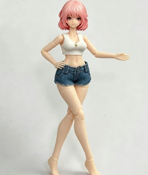 1/12 Casual Summer Top and Shorts Set For Female Action Figures