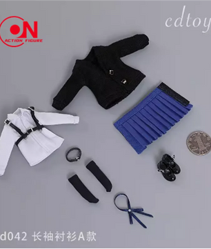 1/12 Scale School Uniform Set For 6-Inch Female Action Figures