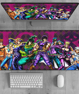 JoJo’s Bizarre Adventure Joestar Generations Character Lineup Mouse Pad