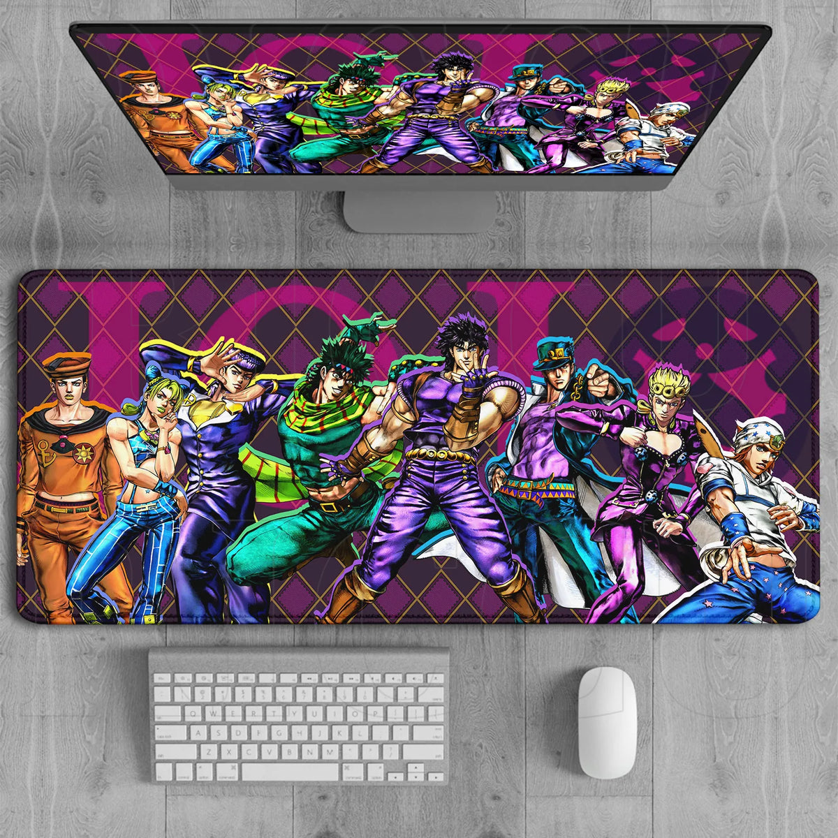 JoJo’s Bizarre Adventure Joestar Generations Character Lineup Mouse Pad