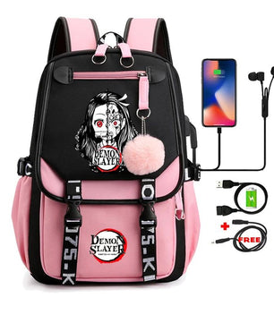 Demon Slayer Nezuko Backpack Anime Bookbag