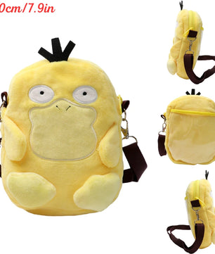 Pokemon Psyduck Plush Shoulder Bag – 20cm Soft Plush Anime Bag