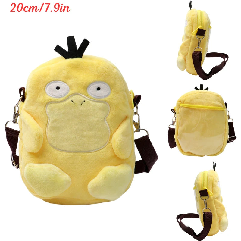 Pokemon Psyduck Plush Shoulder Bag – 20cm Soft Plush Anime Bag
