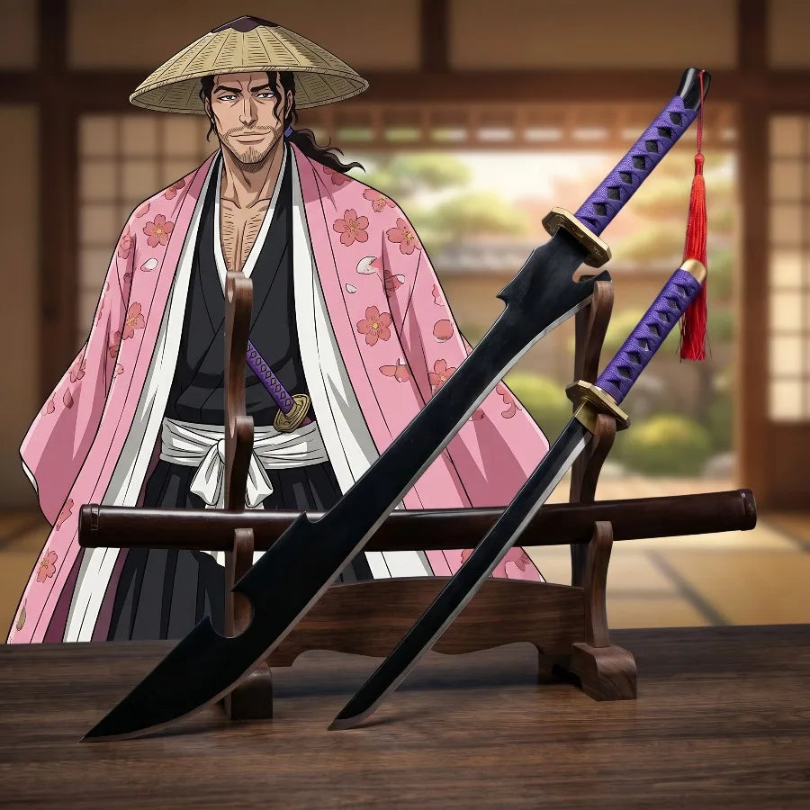 Bleach Shunsui Kyoraku Katen Kyokotsu Sword 1:1 Scale Anime Prop Replica Bamboo Sword