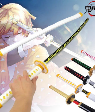 Demon Slayer Katana 1:1 Scale Anime Prop Replica Bamboo Sword