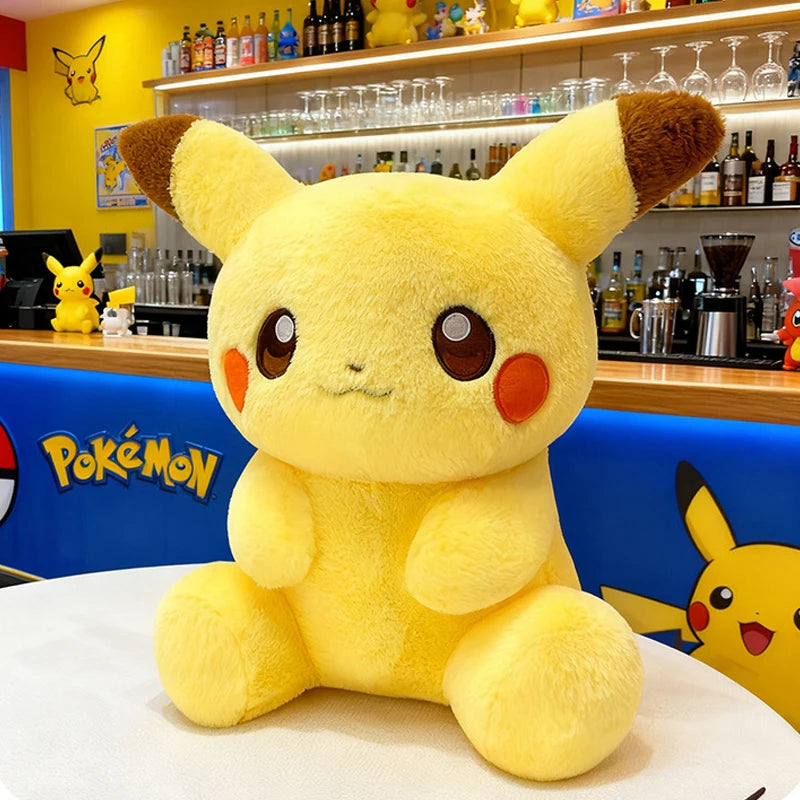 Pokemon Big Size Plump Pikachu Plush Sitting Pose (40cm / 60cm)