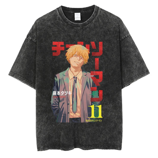 Chainsaw Man Denji Shirt Oversized Style Anime Shirt