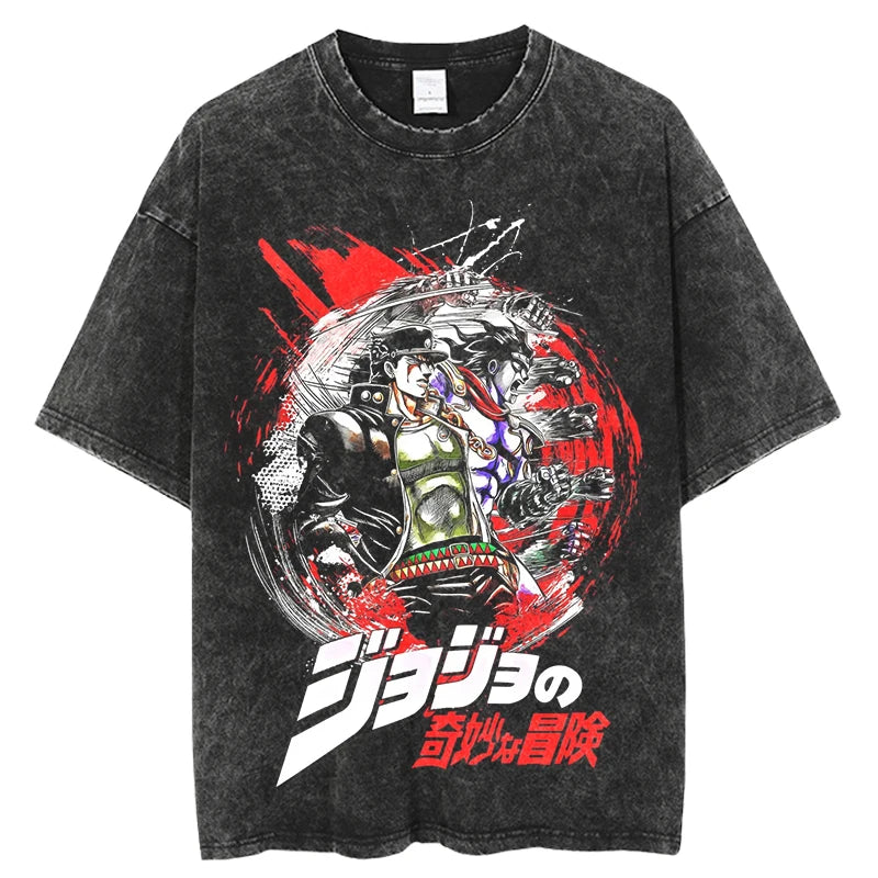 Jojos Bizarre Adventure Jotaro Kujo Shirt Oversized Anime Shirt