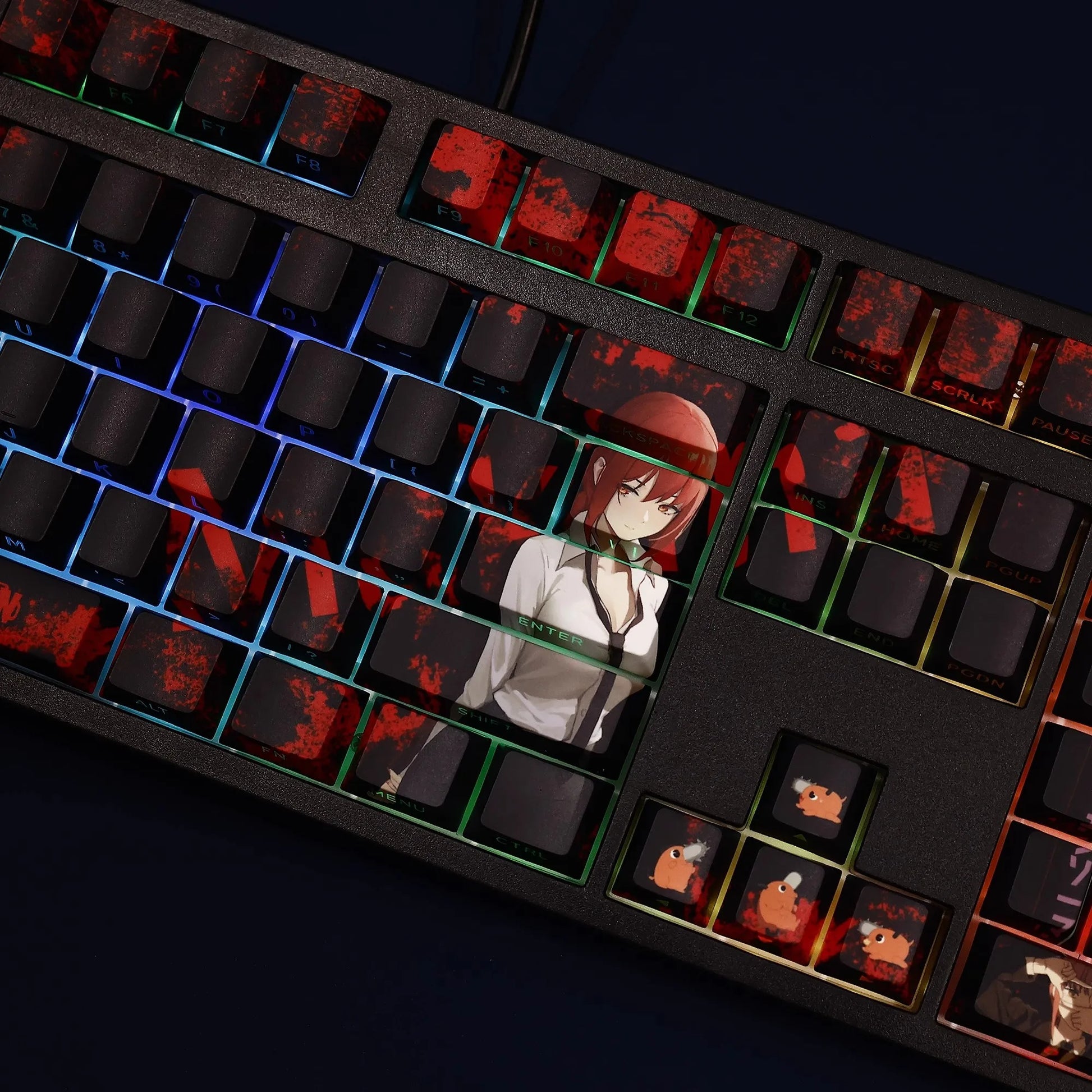 Chainsaw Man Makima Keycaps 108 Keys Anime Keycaps