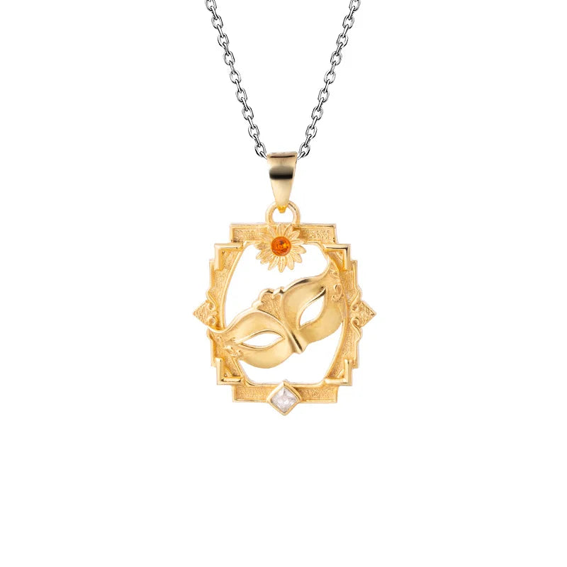 Link Click 925 Sterling Silver Anime Pendants & Ring Xia fei Liu Xiao Vein