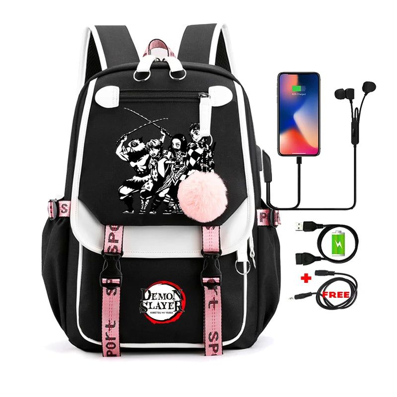 Demon Slayer Nezuko Backpack Anime Bookbag