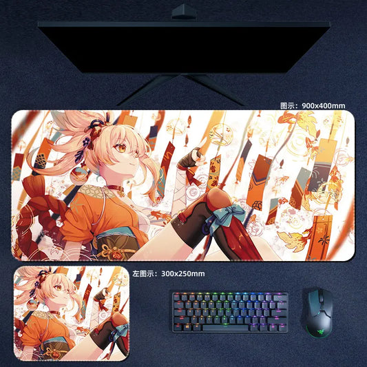 Genshin Impact Yoimiya Mouse Pad Anime Desk Mat