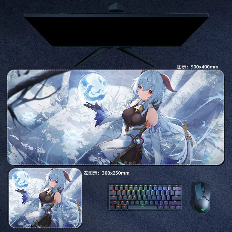 Genshin Impact Ganyu Mouse Pad Anime Desk Mat