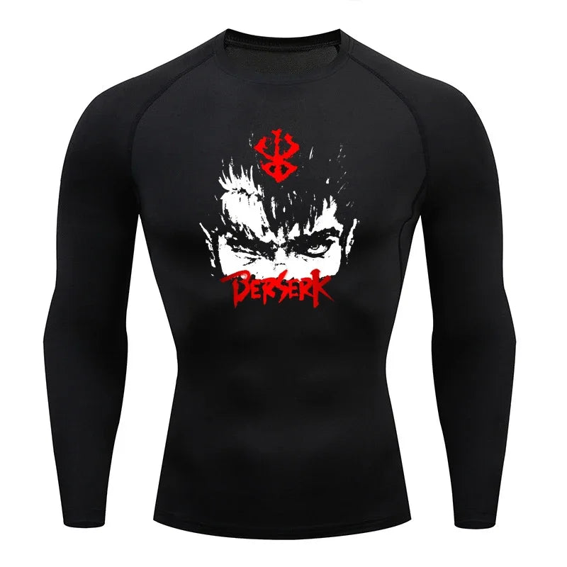 Berserk Guts Long Sleeve Compression Shirt - Men's Workout Gym Shirt