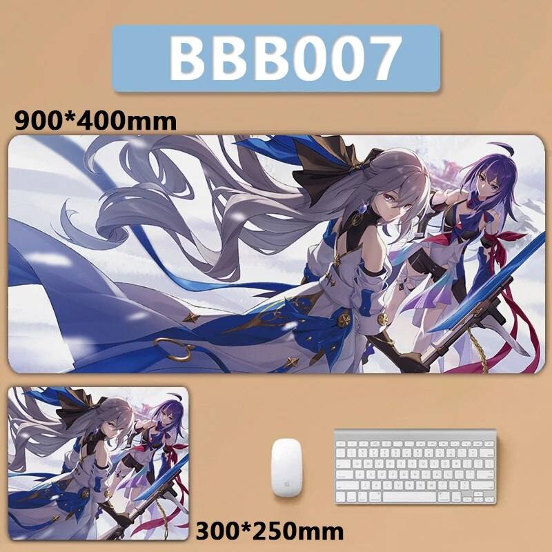 Honkai Star Rail Mouse Pad Seele Bronya Anime Mouse Desk Mat