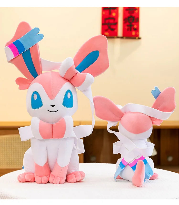 Pokemon Big Size Sylveon Plush Sitting Smile (25cm / 40cm / 55cm / 75cm)