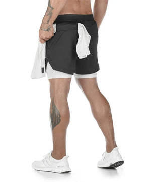 Baki Style Compression Shorts - Men's Anime Workout Shorts