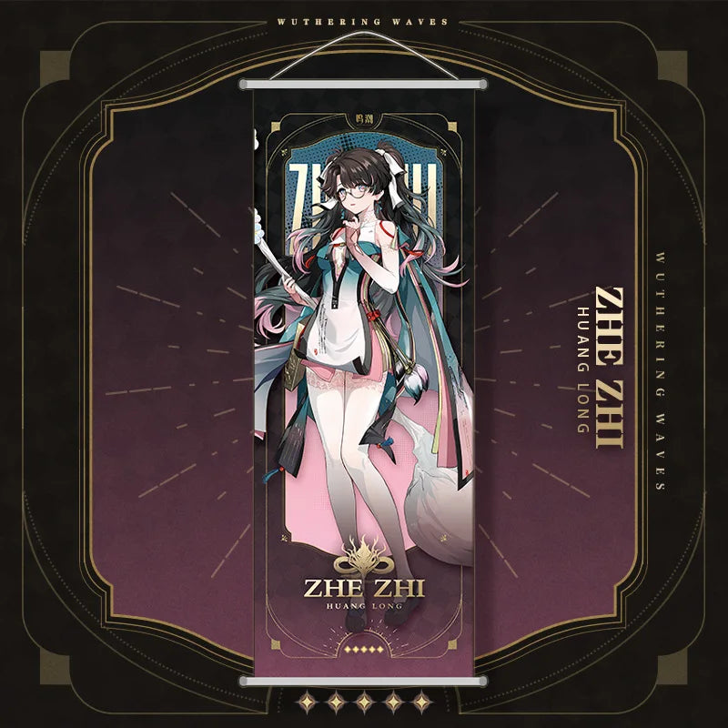 Wuthering Waves Zhezhi Hanging Scroll Anime Poster