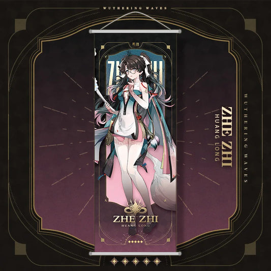 Wuthering Waves Zhezhi Hanging Scroll Anime Poster