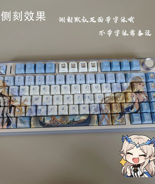 Wuthering Waves Cartethyia Keycaps 128 Keys Anime Keycaps