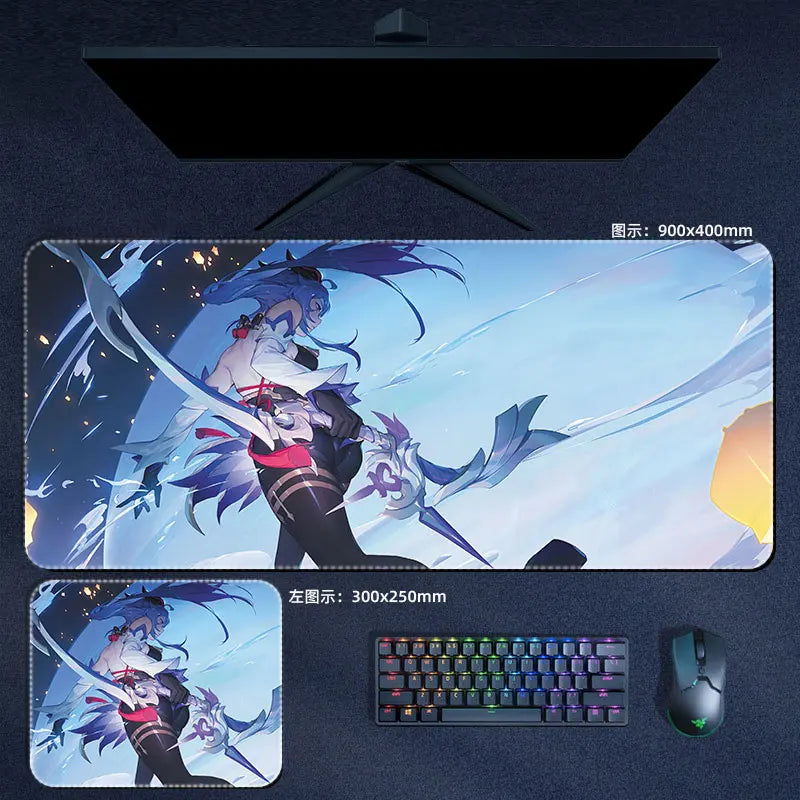 Genshin Impact Ganyu Mouse Pad Anime Desk Mat