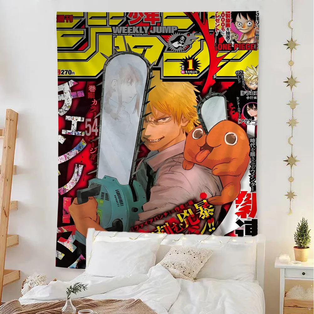 Chainsaw Man Denji Anime Tapestry Art Home Decor