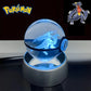 Pokemon Garchomp Figure 3D Crystal Ball Night Light Lamp