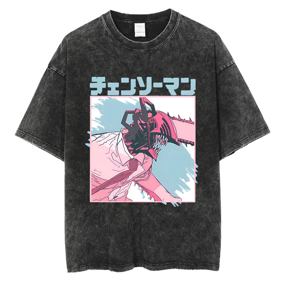 Chainsaw Man Denji Shirt Oversized Style Anime Shirt