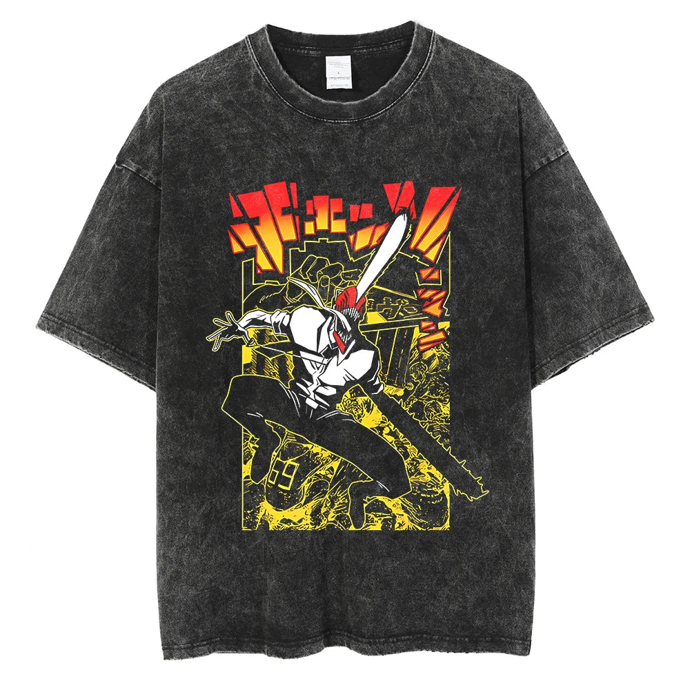 Chainsaw Man Denji Shirt Oversized Style Anime Shirt