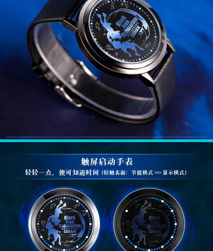 Detective Conan Black Iron Submarine LED Anime Watch