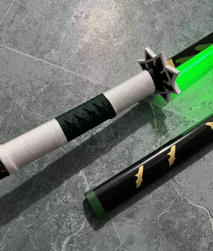 Demon Slayer LED Sword 1:1 Scale Anime Prop Replica Bamboo Sword