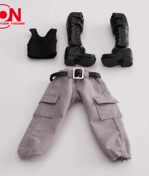 1/12 Scale Casual Shirt & Work Pants Set For 6-Inch Female Action Figures