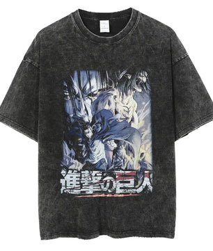 Attack On Titan Eren Yeager Shirt Vintage Style Anime Shirt
